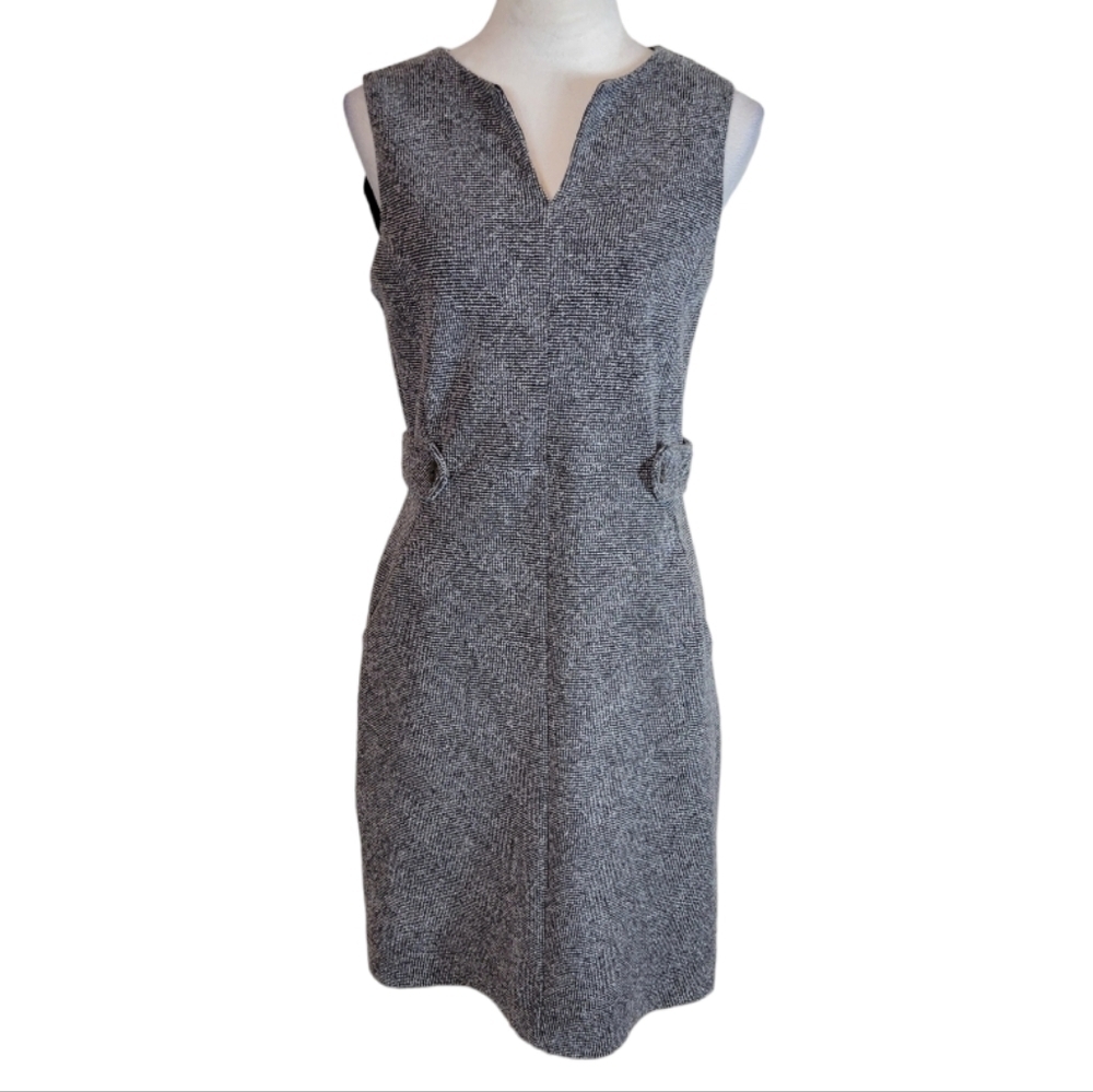 Lands End Tweed Sleeveless Sheath Dress Size 10